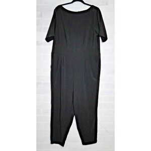 Torrid 16 BLACK Studio Refined Crepe‎ Boat Neck Jumpsuit SIZE 16 New with tags